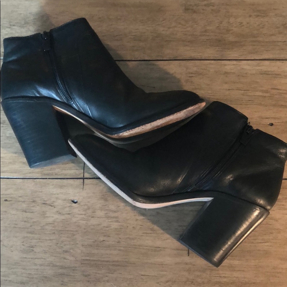 Loeffler Randall Black Heeled Booties
